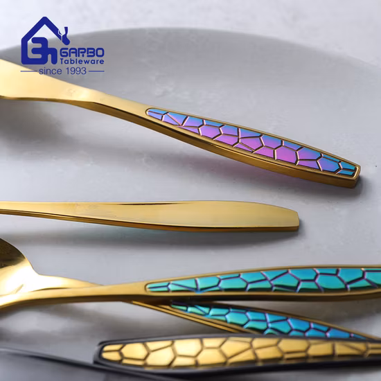 Hostitable Besteckset aus geschmiedetem Edelstahl, starker Griff, dickes Spiegelfinish, mattes Finish, Geschirr, Küchenutensilien, Besteckset