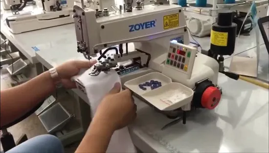 Zoyer Juki Industrienähmaschine mit Direktantrieb und Knopfbefestigung (ZY1377D)